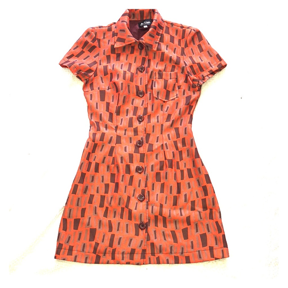 Retro Dress A-List By Wrapper Made in USA